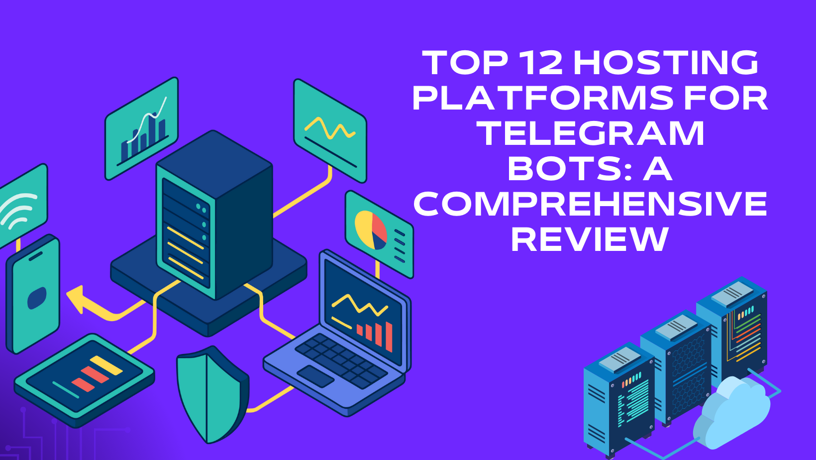 Deep Purple Modern Illustrated Web Hosting Facebook Cover